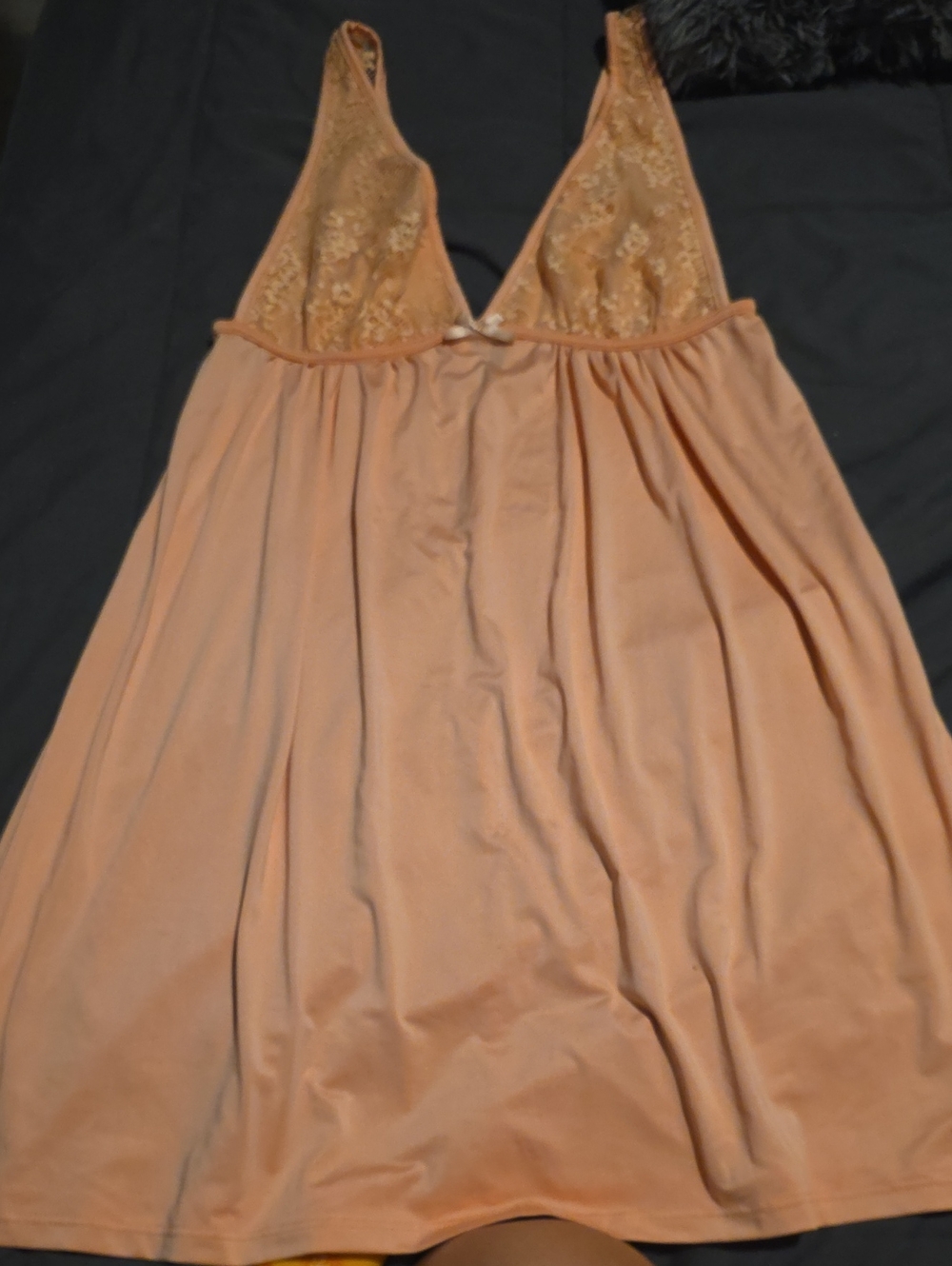 La Vie En Rose Lace Bodice Peachy Pink Chemise